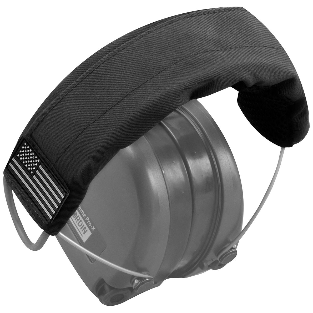 ACE Interchangeable Headband for Sordin Supreme Pro-X - Premium Headband with US Flag - black