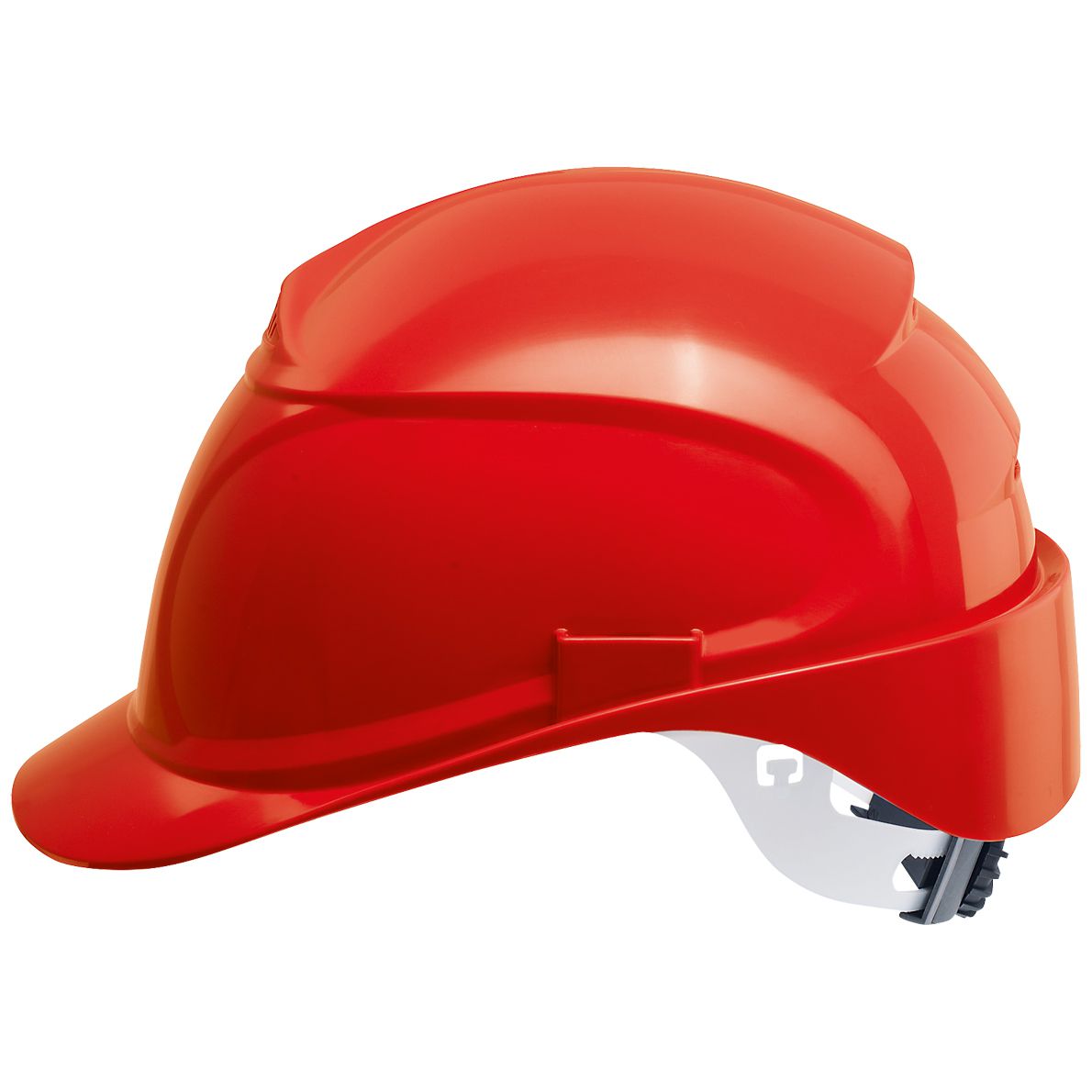 uvex airwing B-WR construction helmet - robust safety helmet for construction & industry - EN 397 - twist closure - red