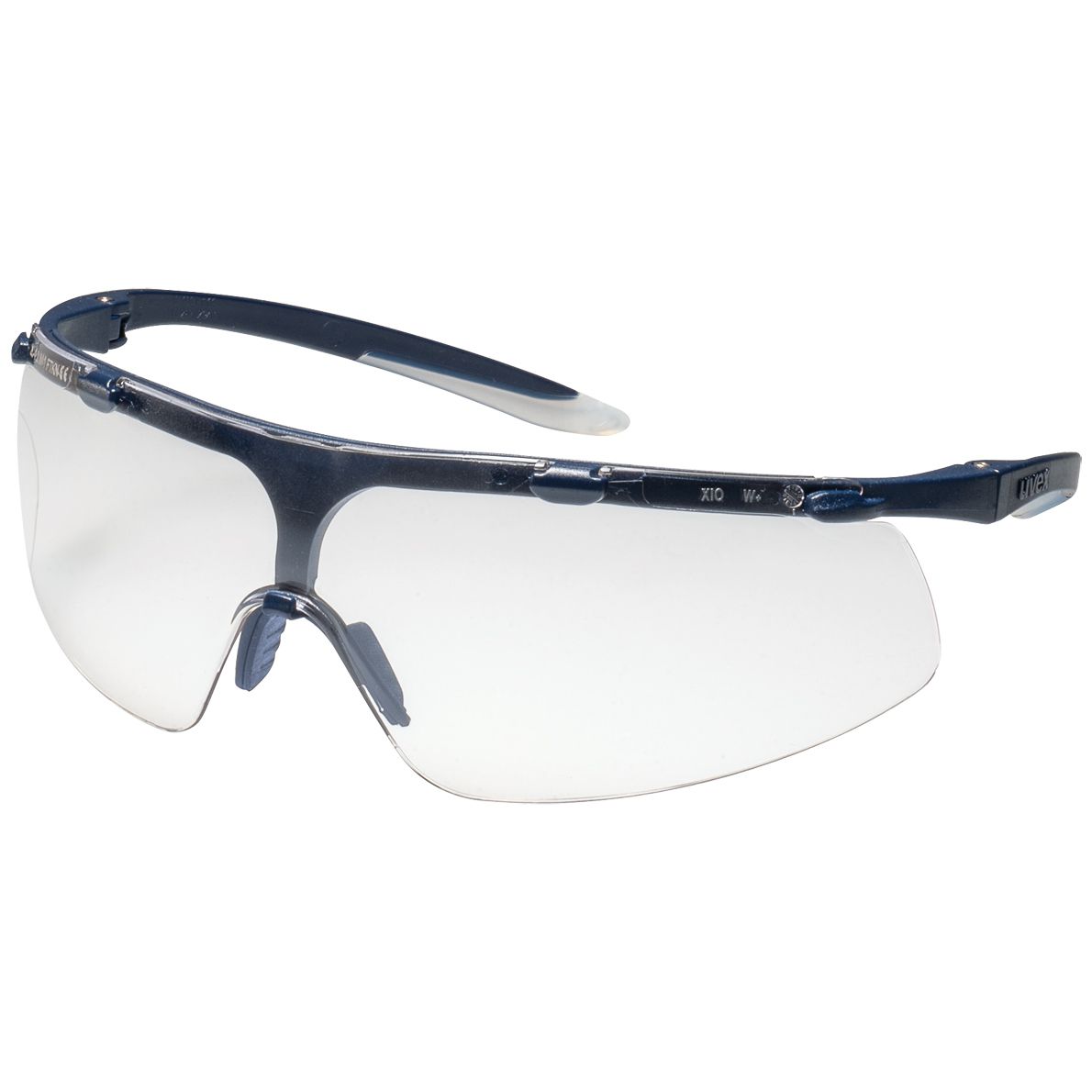 uvex super fit 9178 safety glasses - scratch & fog resistant thanks to supravision excellence - EN 166/170 - Blue-White/Clear