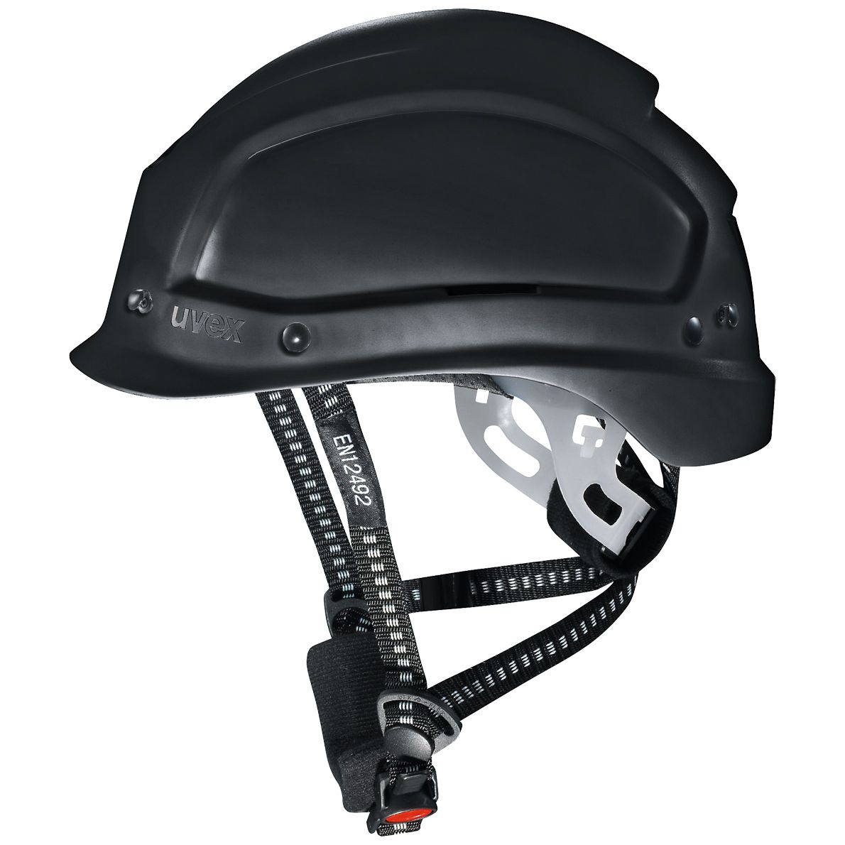 uvex pheos alpine mountaineering & construction helmet - safety helmet for working at heights - EN 397/12492 - with rotating wheel - black