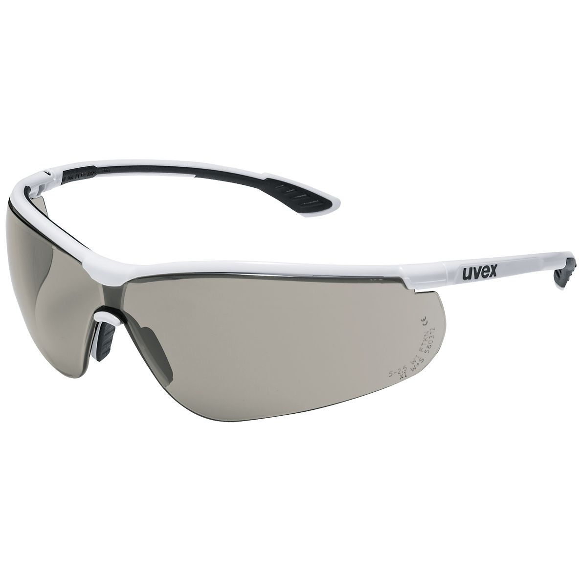 uvex sportstyle 9193 safety glasses - scratch & fog resistant thanks to supravision extreme - EN 166/172 - white-black/tinted