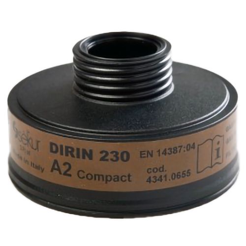 Ekastu respiratory filter series 230 Dirin, gas filter A2 compact