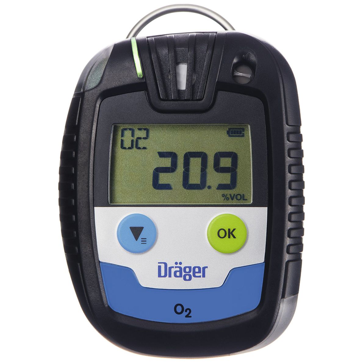 Dräger Pac 6500 Single gas detector - with O2 sensor (0-25 vol.%) - A1=19 vol.% / A2=23 vol.% - unlimited