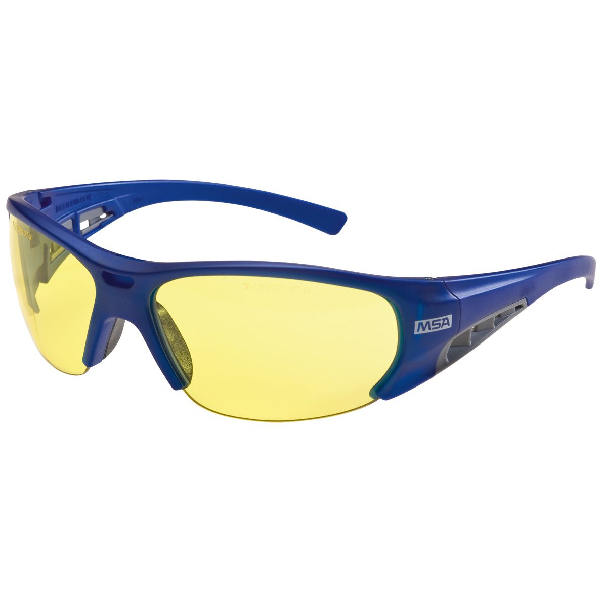 MSA Alternator safety glasses - scratch & fog resistant thanks to Sightgard coating - EN 166/170 - Blue/Yellow