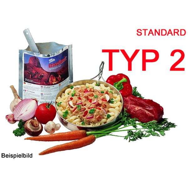 Travellunch STD T2 - Protein-Müsli, Jägertopf, Couscous & mehr - Tages-Ration mit 1490 kcal