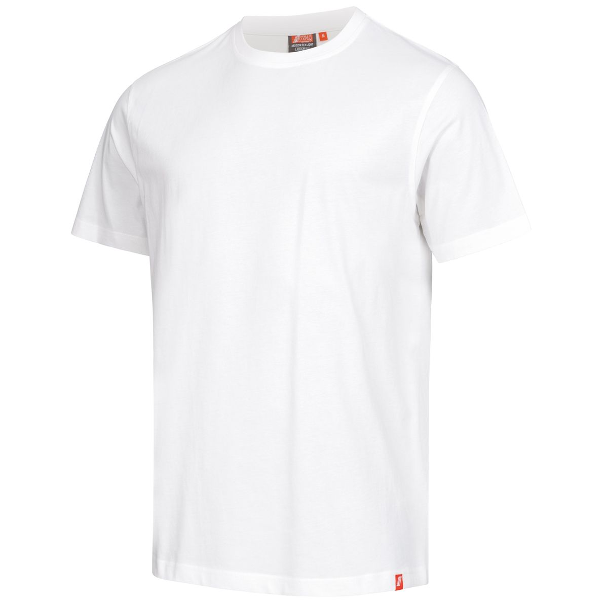 NITRAS MOTION TEX LIGHT Arbeits-T-Shirt - Kurzarm-Hemd aus 100% Baumwolle - für die Arbeit - Weiß - S