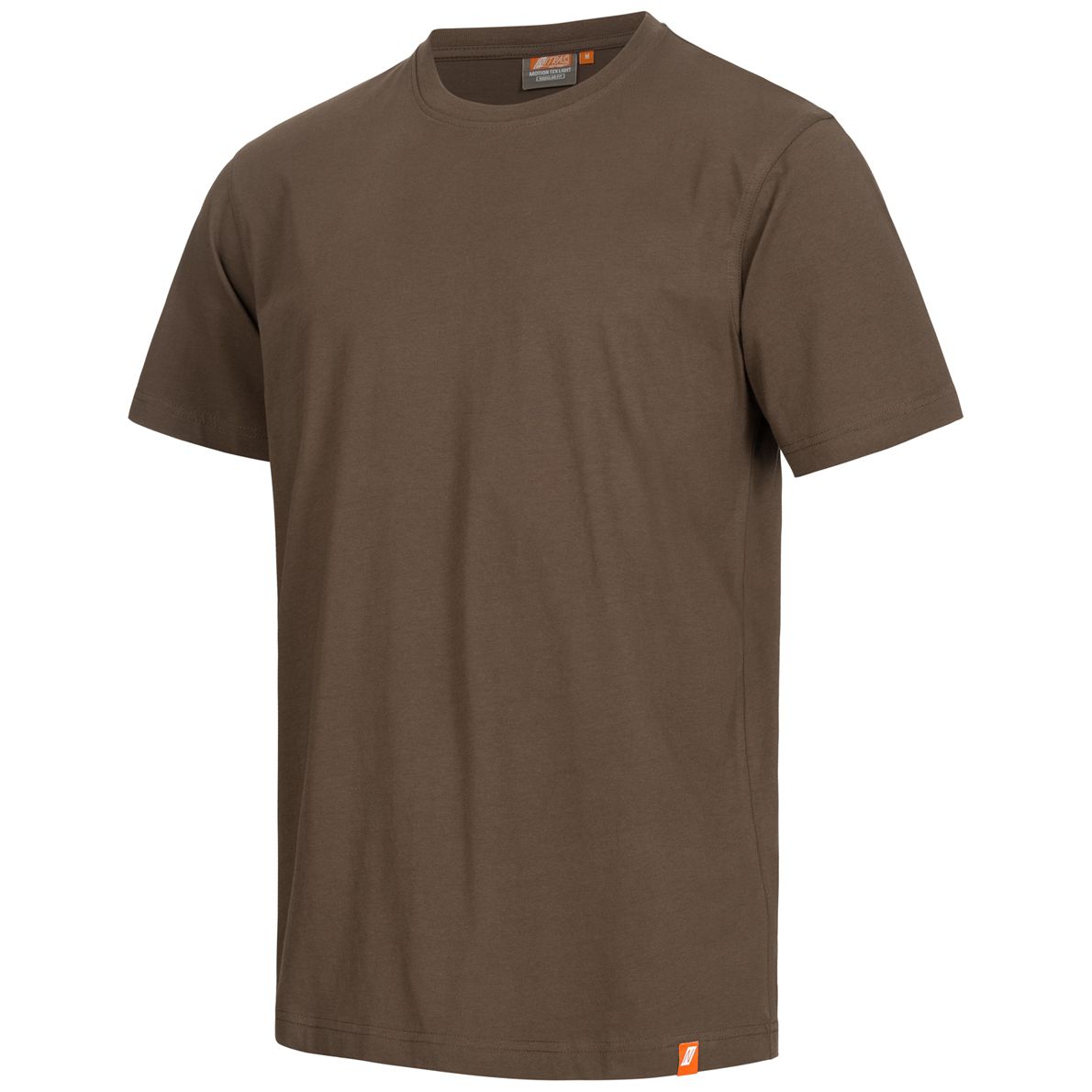 NITRAS MOTION TEX LIGHT Arbeits-T-Shirt - Kurzarm-Hemd aus 100% Baumwolle - für die Arbeit - Braun - S