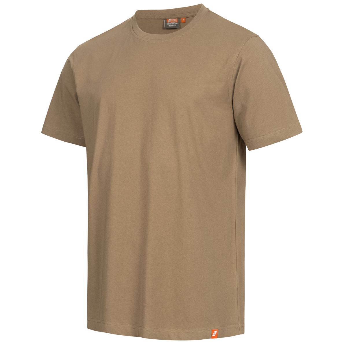 NITRAS MOTION TEX LIGHT Arbeits-T-Shirt - Kurzarm-Hemd aus 100% Baumwolle - für die Arbeit - Beige - 5XL