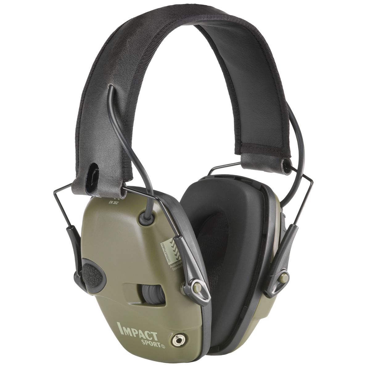 Howard Leight Impact Sport - Adult Earmuffs - Olive Green