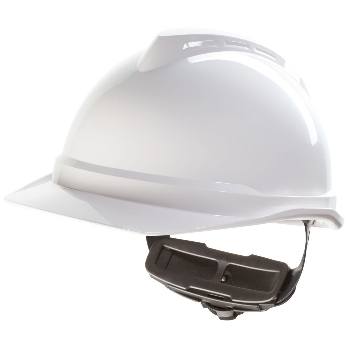 MSA V-Gard 500 Construction Helmet - Robust Safety Helmet for Construction & Industry - EN 397 - with Fas-Track-III - White