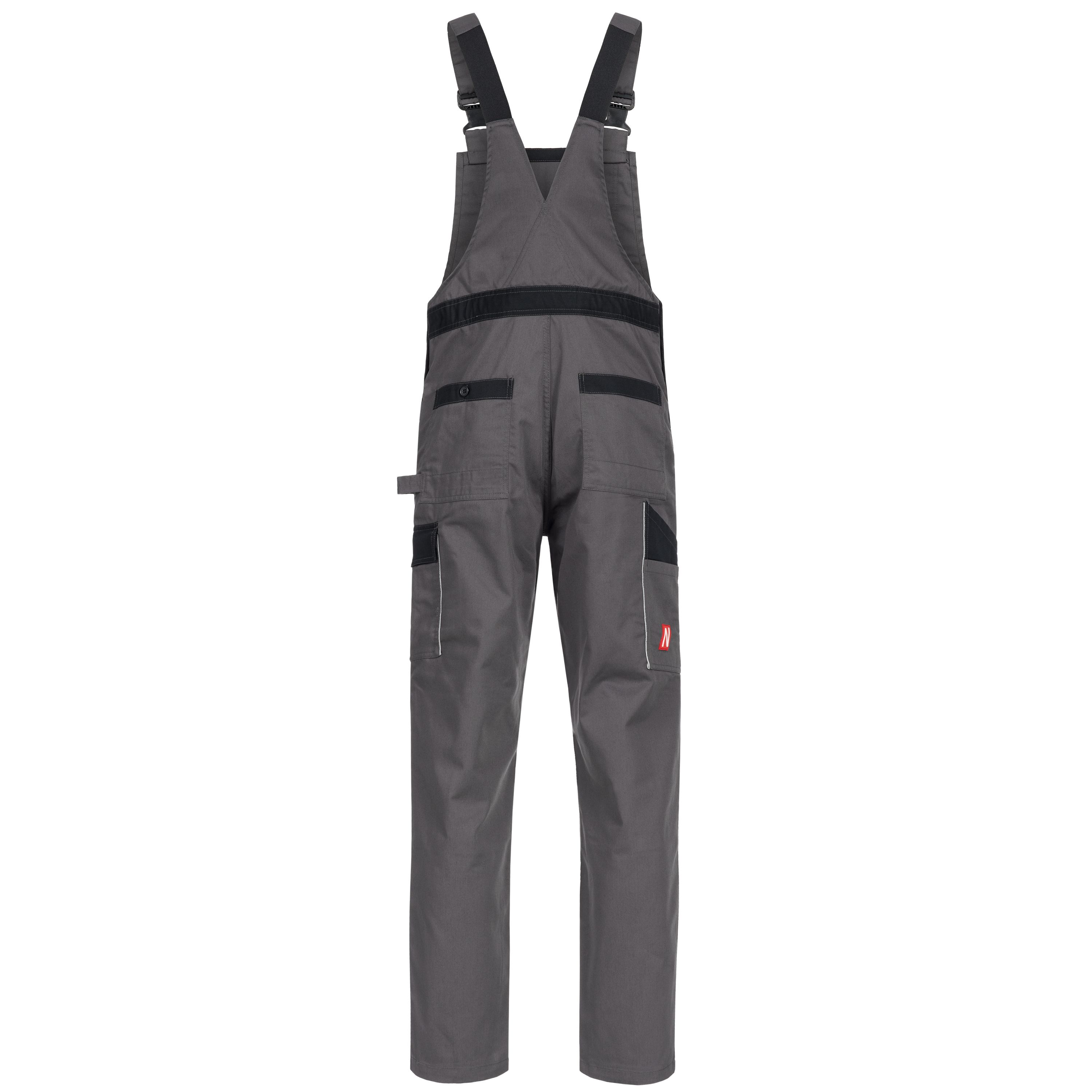NITRAS MOTION TEX LIGHT 7522 Dungarees - Trousers with bib for work - 35% cotton - Grey - 68
