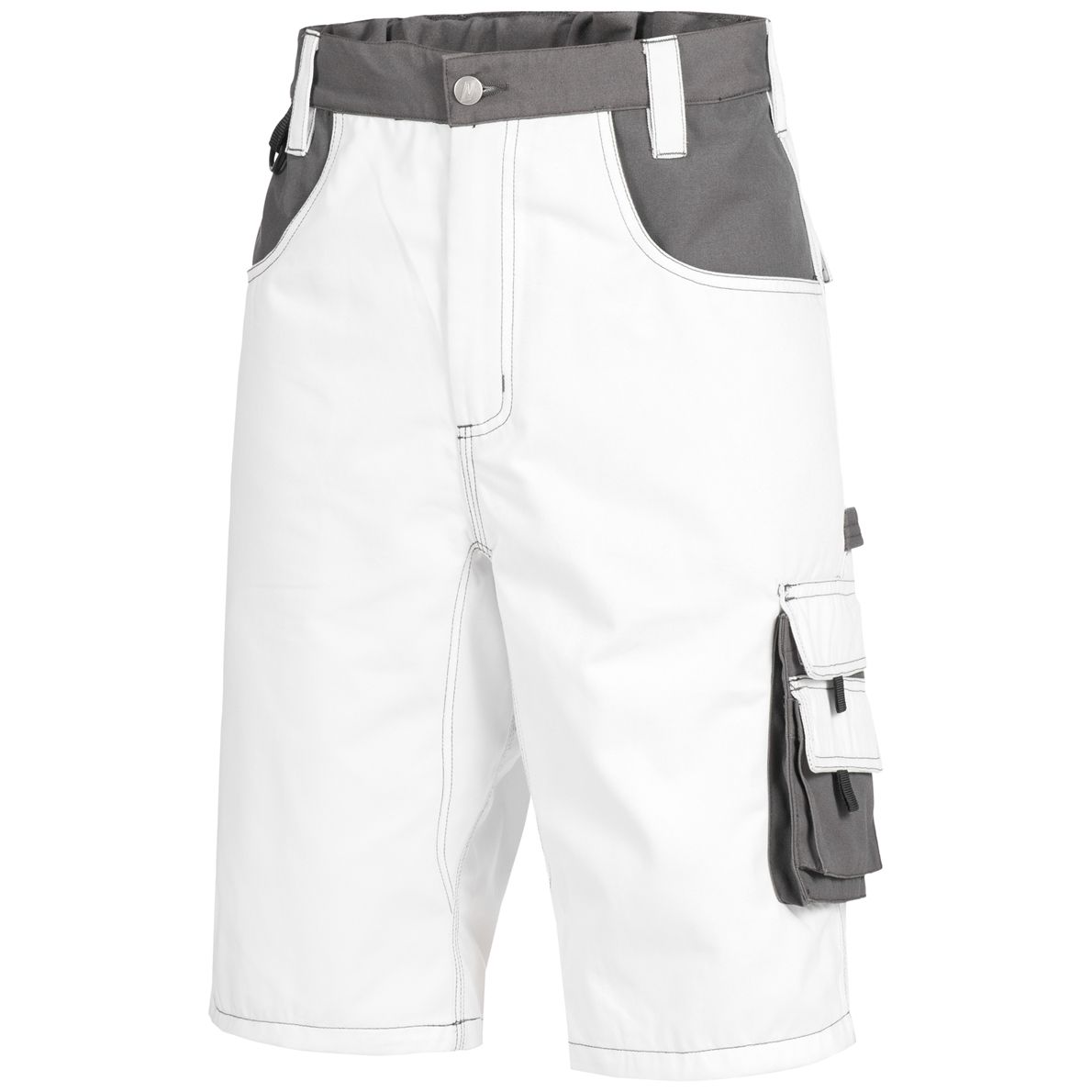 NITRAS MOTION TEX PLUS 7603 Work shorts - Shorts for work - 35% cotton - White - 54