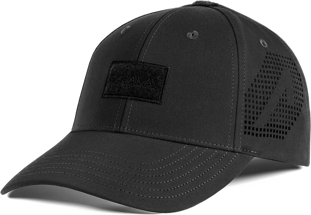 ACE Schakal Baseball Cap - Tactical Baseball Hat for Men - Sporty, Lightweight, Robust & Breathable - Black - M-L