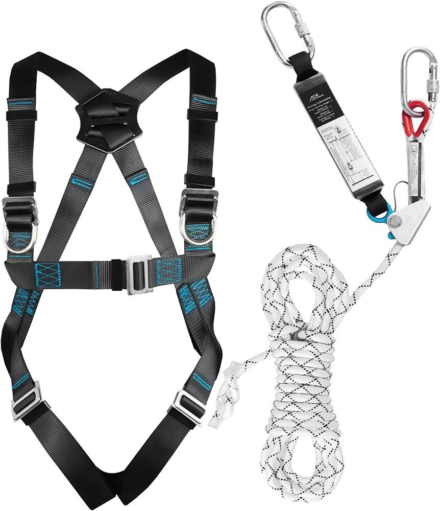 ACE Fall arrest harness - 1-point fall arrest harness - with fall arrester - EN 353/361 - up to 100 kg