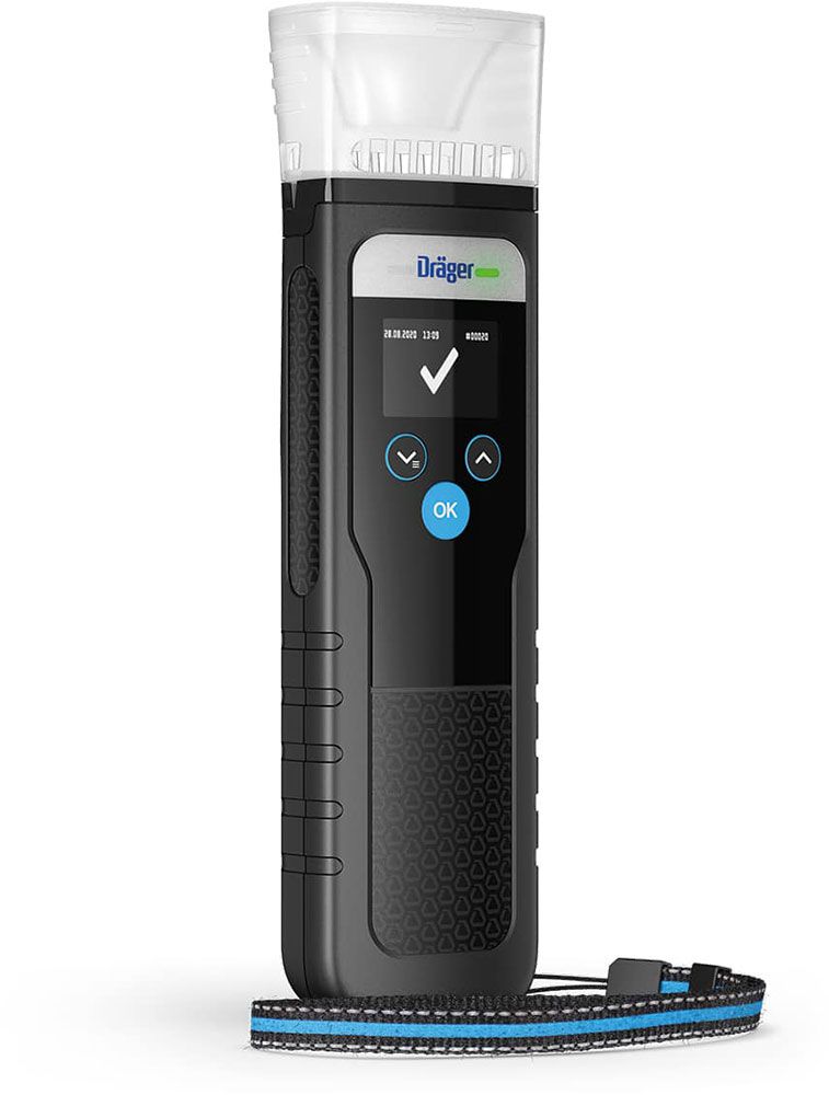 Dräger Alcotest 5000 Breathalyzer - Promilletester for Contactless Mass Breath Tests - Breathalyzer Incl. Calibration Voucher