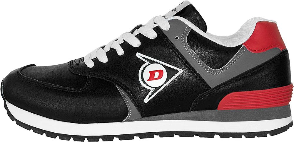 ABVERKAUF: Dunlop Berufsschuhe OD1 ohne Zehenkappe, Schwarz-Rot, Größe: 45