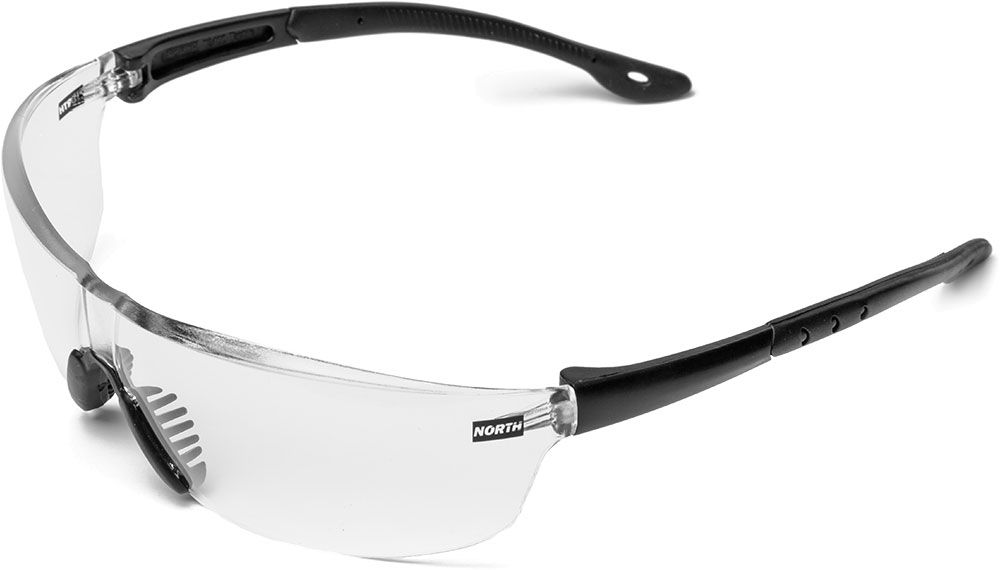Honeywell North Tactile T2400 Safety Glasses - Scratch-Resistant Glasses with Anti-Fog Coating for Work & Shooting Sports - Clear