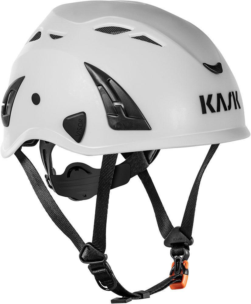 Kask Safety Superplasma AQ Schutzhelm - Bauhelm für die Arbeit - Industrie-Helm für Bau und Handwerk mit Belüftung - Weiß