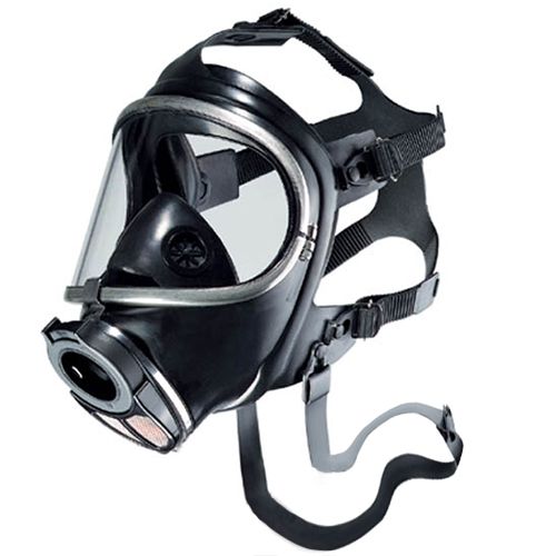 Dräger full-face mask Panorama Nova made of EPDM with PC lens (anti-scratch & anti-fog), P-connection, overdr.