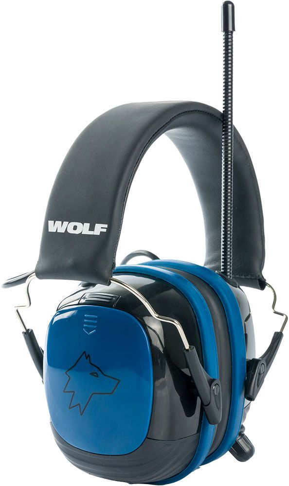 Sahaga WOLF Headset PRO Gen. 2.0 Kapsel-Gehörschutz aktiv mit Radio & Bluetooth - Dunkelblau