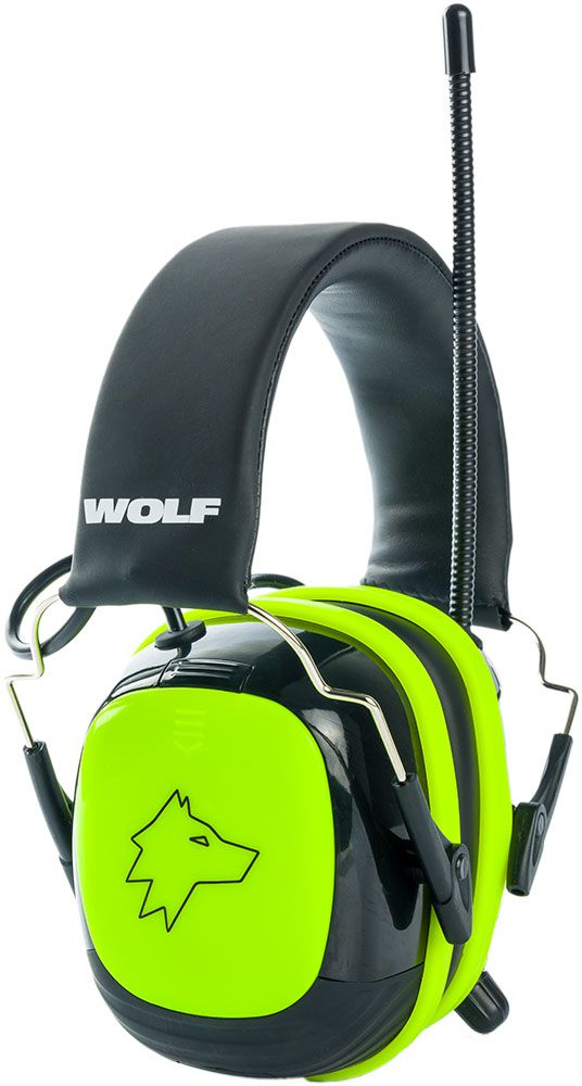 Sahaga WOLF Headset PRO Gen. 2.0 Kapsel-Gehörschutz aktiv mit Radio & Bluetooth - Grün