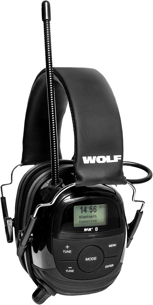 Sahaga WOLF Headset PRO - Gen 2.0 Kapsel-Gehörschutz mit Radio & Bluetooth - EN 352 - Elektronischer Gehörschützer