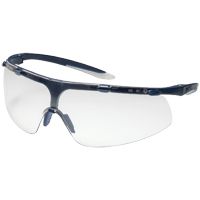 uvex super fit 9178 Schutzbrille - kratz- & beschlagfest dank supravision excellence - EN 166/170 - Blau-Weiß/Klar
