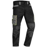 ACE Genesis Men's Work Trousers Long - Men's Cargo Trousers for Work - Stretch Waistband & Knee Pockets - Black - 62