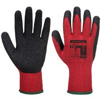 12 Paar Portwest A100 Arbeits-Handschuhe - mit Grip-Beschichtung - für die Arbeit - EN 388/420 - Orange - 10/XL