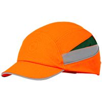 Honeywell HBCE bump cap - protective cap with short peak & mesh insert - for construction & industry - EN 812 - Orange