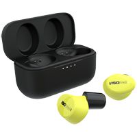 ISOtunes Free Aware Hearing Protection Earplugs - Bluetooth Headphones with Noise Cancelling - EN 352 - SNR: 32 dB - Yellow