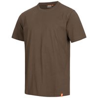NITRAS MOTION TEX LIGHT Arbeits-T-Shirt - Kurzarm-Hemd aus 100% Baumwolle - für die Arbeit - Braun - 3XL