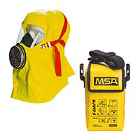 MSA fire escape bonnet S-CAP in bag with retaining strap