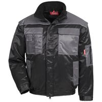 NITRAS MOTION TEX PLUS 7130 Wetterjacke - windfeste Jacke für die Arbeit - Schwarz/Grau - L