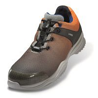 SALE: Uvex safety shoe sportsline S1 P ESD light, sporty low shoe colour: grey/orange size: 38