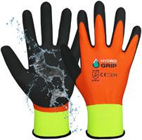 ACE HydroGrip 2 pairs of protective gloves - work gloves against wetness - waterproof coated