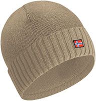ACE Norway Winter-Mütze aus Schaf-Wolle - warme Strickmütze für Damen & Herren - weiche Wollmütze für Erwachsene - Beige