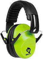 ACE SHH...! Kinder-Gehörschutz - faltbarer Kapsel-Gehörschützer - kompakter Ohrenschützer für Mädchen & Jungen - Lime
