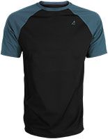 ACE Tac T-Shirt - tactical outdoor t-shirt rugged - for airsoft & paintball players, hunters etc. - Black/Blue - S