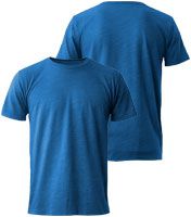 Fruit of the Loom T-Shirt - optional mit personalisierter Bedruckung - bedruckbares Kurzarm-Shirt für Herren - Blau - L