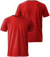 Fruit of the Loom T-Shirt - optional mit personalisierter Bedruckung - bedruckbares Kurzarm-Shirt für Herren - Rot - S