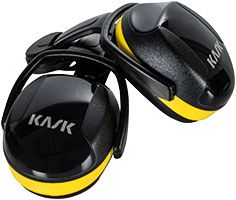 Kask Safety SC2 Helm-Gehörschutz - Kapsel-Gehörschützer für Bauhelme - Ohrenschützer für die Arbeit - Gelb - bis 29 dB SNR