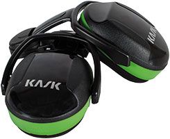 Kask Safety SC1 Helmet Ear Defenders - Earmuffs for Construction Helmets - Hearing Protection for Work - Green - Up to 27 dB SNR