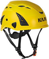 Kask Safety Superplasma AQ Schutzhelm - Bauhelm für die Arbeit - Industrie-Helm für Bau und Handwerk mit Belüftung - Gelb