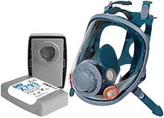 Oxyline X8 Full Face Mask incl. X793 P3-R Filter - Silicone Respirator with Particle Filter & Protective Visor - M