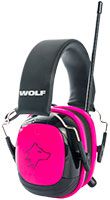 Sahaga WOLF Headset PRO Gen. 2.0 Kapsel-Gehörschutz - Kapsel-Gehörschützer mit Mikrofon, Radio & Bluetooth - Rosa